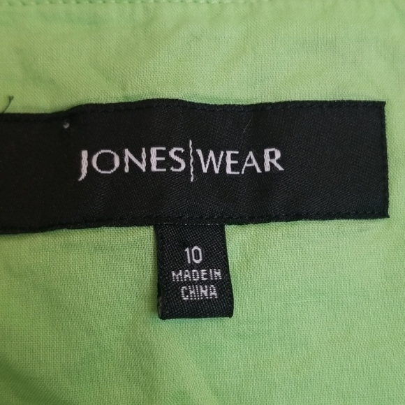 Jones Wear green/white skirt size 10 - Picture 7 of 8